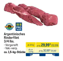 METRO Pro trace rinderfilet Angebot