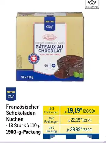 METRO Französischer schokoladen kuchen Angebot