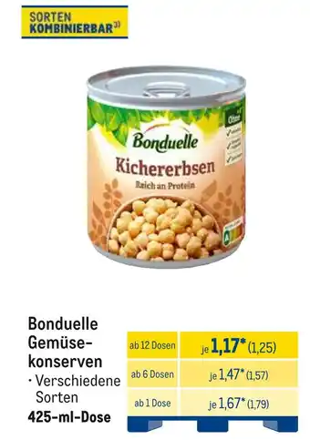 METRO Bonduelle gemüsekonserven Angebot