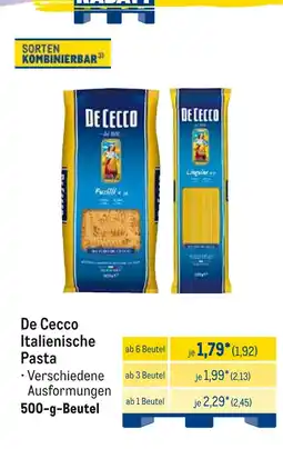 METRO De cecco italienische pasta Angebot
