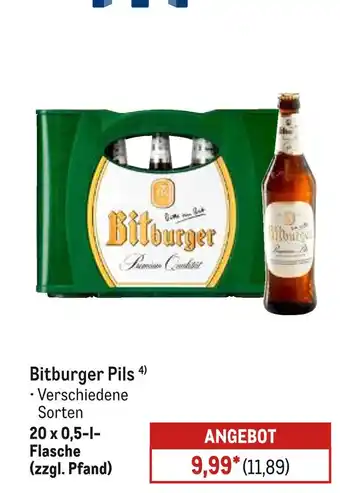 METRO Bitburger pils Angebot