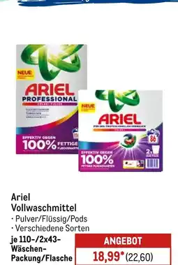METRO Ariel vollwaschmittel Angebot