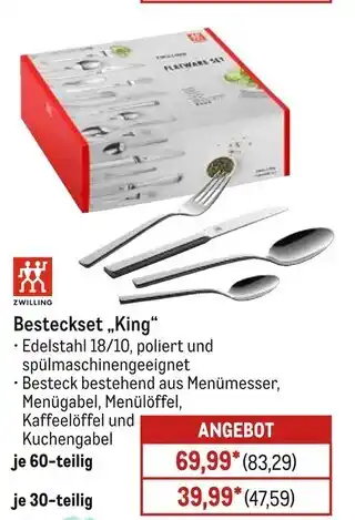 METRO Zwilling besteckset „king“ Angebot
