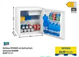 METRO Aro kühlbox mf46we mit gefrierfach gefrierbox mz46we Angebot