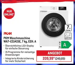 METRO Pkm waschmaschine wa7-es1415e, 7 kg, eek: a Angebot