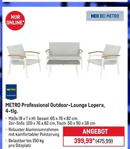 METRO Metro professional outdoor-lounge lopera, 4-tlg Angebot