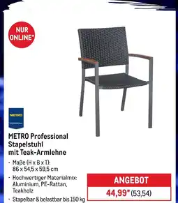 METRO Metro professional stapelstuhl mit teak-armlehne Angebot