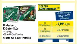 METRO Underberg kräuterlikör Angebot