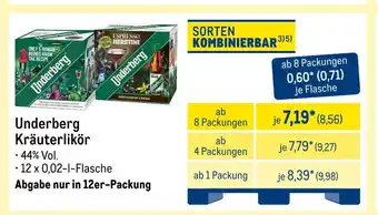 METRO Underberg kräuterlikör Angebot