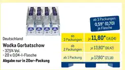 METRO Gorbatschow wodka Angebot