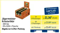 METRO Jägermeister kräuterlikör Angebot