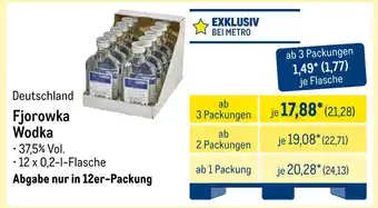 METRO Fjorowka wodka Angebot