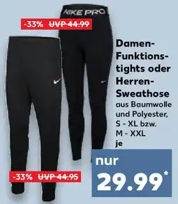 Kaufland NIKE PRO Damen- Funktions- tights oder Herren- Sweathose Angebot