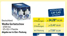 METRO Gorbatschow wodka Angebot