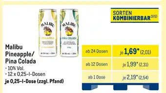 METRO Malibu pineapple/pina colada Angebot