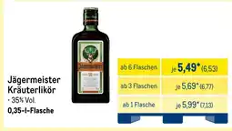 METRO Jägermeister kräuterlikör Angebot