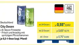 METRO City dosen Angebot