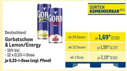 METRO Gorbatschow & lemon/energy Angebot