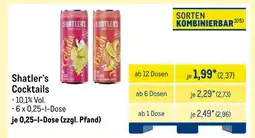 METRO Shatler‘s cocktails Angebot