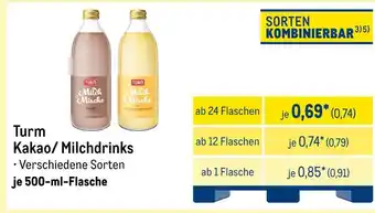 METRO Turm kakao/ milchdrinks Angebot