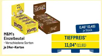 METRO M&m‘s einzelbeutel Angebot