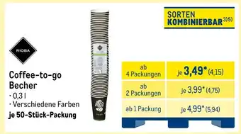 METRO Rioba coffee-to-go becher Angebot