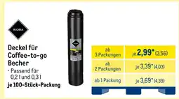 METRO Rioba deckel für coffee-to-go becher Angebot