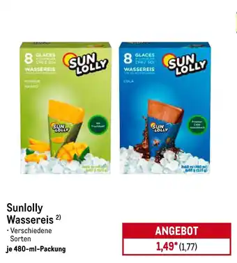 METRO Sunlolly wassereis Angebot