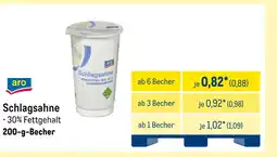 METRO Aro schlagsahne Angebot