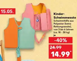 Kaufland Kinder- Schwimmweste Angebot
