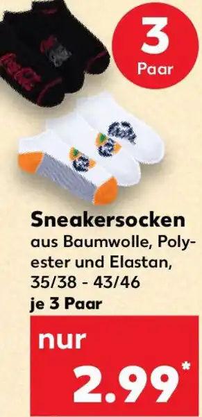 Kaufland Sneakersocken Angebot