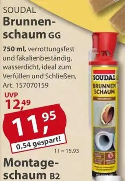 Sonderpreis Baumarkt SOUDAL Brunnenschaum GG Angebot