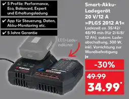 Kaufland PARKSIDE Smart-Akku- Ladegerät 20 V/12 A PLGS 2012 A1 Angebot
