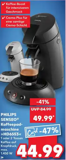 Kaufland PHILIPS SENSEO Kaffeepad- maschine HD6553 Angebot