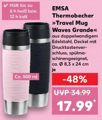 Kaufland EMSA Thermobecher Travel Mug Waves Grande Angebot