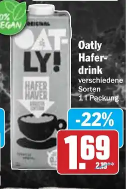 Hit Oatly Hafer- drink Angebot