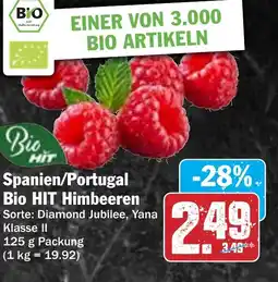 Hit Spanien/Portugal Bio HIT Himbeeren Angebot