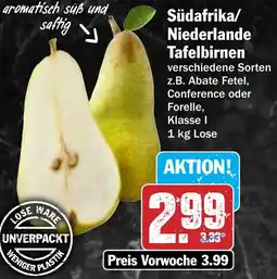 Hit Südafrika/ Niederlande Tafelbirnen Angebot