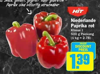 Hit HİT Niederlande Paprika rot Angebot