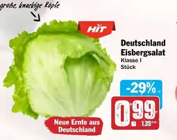Hit Deutschland Eisbergsalat Angebot