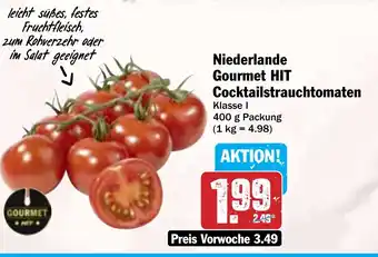 Hit Niederlande Gourmet HIT Cocktailstrauchtomaten Angebot