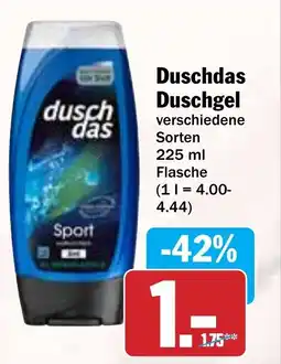 Hit Duschdas Duschgel Angebot