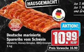 Hit Deutsche marinierte Spareribs vom Schwein Angebot