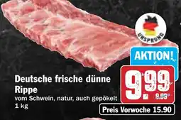 Hit Deutsche frische dünne Rippe Angebot