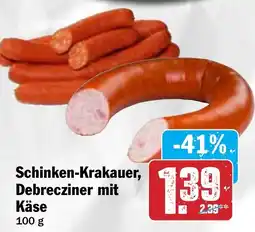 Hit Schinken-Krakauer, Debrecziner mit Käse Angebot