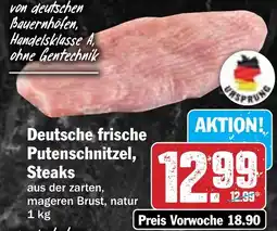 Hit Deutsche frische Putenschnitzel, Steaks Angebot