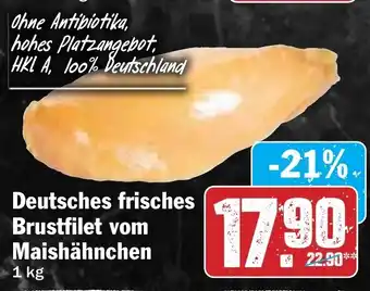 Hit Deutsches frisches Maishähnchen Brustfilet vom Maishähnchen Angebot