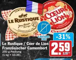Hit Le Rustique/Coer de Lion Französischer Camembert Angebot