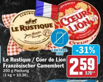 Hit Le Rustique/Coer de Lion Französischer Camembert Angebot