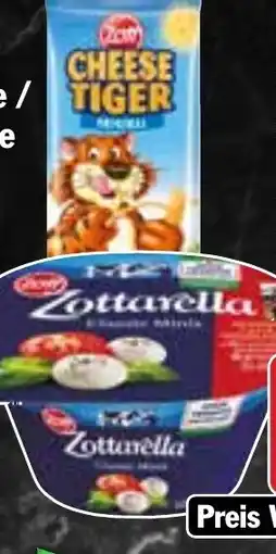Hit Zott Zottarella Minis, Cheese Tiger Angebot
